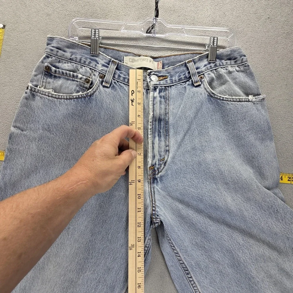 VTG Levis 560 Jeans Mens Blue Comfort Fit Relaxed Zip Fly Light Wash Fits 32x30